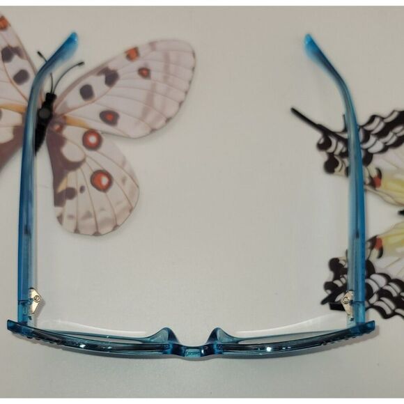 NIB - Guess Bejeweled Cat's Eye Sunnies w/ Case & Cloth - Picture 5 of 8